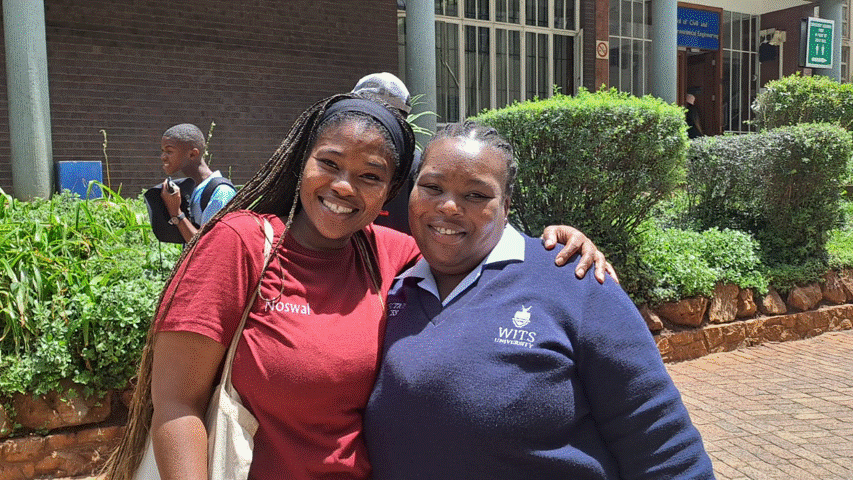 Mpumi Ngceni is one of six staff members who were previously cleaners and moved up the ladder to join Campus Protection Services